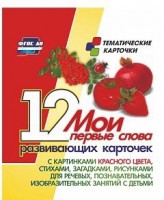 Тематические карточки "Мои первые слова" (красный цвет) - fgospostavki.ru - Новочеркасск