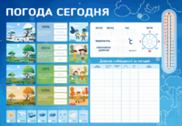 Стенд-уголок маркерный "Погода сегодня" - fgospostavki.ru - Новочеркасск