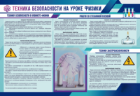 Стенд-уголок "Техника безопасности на уроках физики" - fgospostavki.ru - Новочеркасск