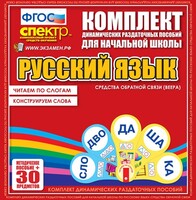 Динамические раздаточные пособия. Русский язык (веера). Читаем по слогам (слоги из двух букв). Конструируем слова (слоги из двух и трех букв). - fgospostavki.ru - Новочеркасск
