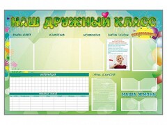 Стенд-уголок магнитно-маркерный "Наш дружный класс" - fgospostavki.ru - Новочеркасск