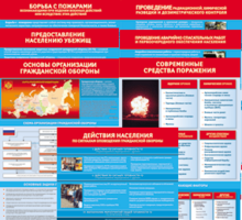 Комплект таблиц "Основы гражданской обороны (МЧС РФ)" 13 штук. - fgospostavki.ru - Новочеркасск