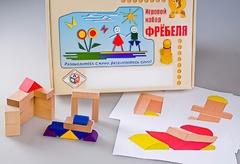 Игровой набор Фребеля "Конструктор деревянный без соединений-2" (Серия "Эксперимент") - fgospostavki.ru - Новочеркасск