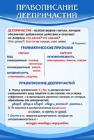 Стенд "Правописание деепричастий" - fgospostavki.ru - Новочеркасск