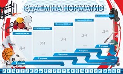Стенд "Сдаем на норматив" Вариант 1 - fgospostavki.ru - Новочеркасск