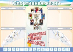 Стенд "Спортивная жизнь" Вариант 2 - fgospostavki.ru - Новочеркасск