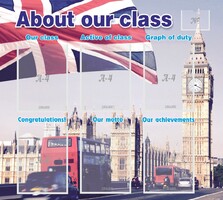 Стенд "About our class" - fgospostavki.ru - Новочеркасск