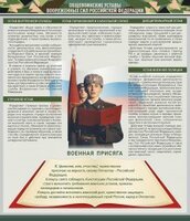 Стенд "Уставы. Закон военной службы. Военная присяга" - fgospostavki.ru - Новочеркасск