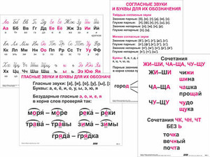 Опорные таблицы по русскому языку 1 класс - fgospostavki.ru - Новочеркасск