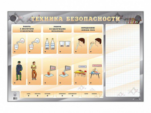 Электрифицированный стенд "Техника безопасности" с маркерными полями - fgospostavki.ru - Новочеркасск