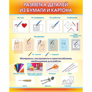 Стенд "Разметка деталей из бумаги и картона" - fgospostavki.ru - Новочеркасск