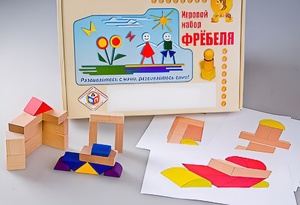 Игровой набор Фребеля "Конструктор деревянный без соединений-2" (Серия "Эксперимент") - fgospostavki.ru - Новочеркасск