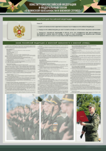 Стенд-уголок "Конституция Российской Федерации и Федеральный закон "О воинской обязанности и военной службе" - fgospostavki.ru - Новочеркасск