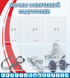 Стенд "Нормы физической подготовки" Вариант 2 - fgospostavki.ru - Новочеркасск