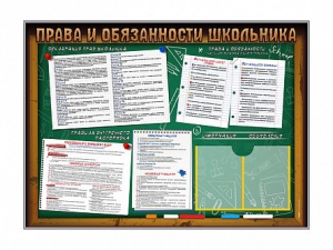 Стенд-уголок "Права и обязанности школьника" - fgospostavki.ru - Новочеркасск