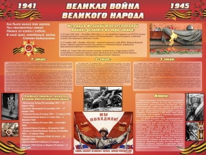 Стенд "Великая война Великого народа" Вариант 2 (6 блоков) - fgospostavki.ru - Новочеркасск