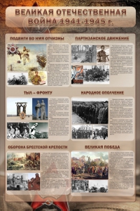 Стенд "Великая отечественная война (события)" - fgospostavki.ru - Новочеркасск