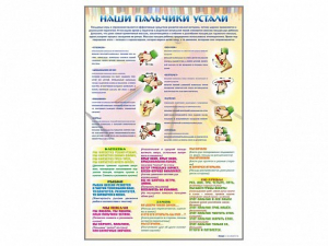 Стенд "Наши пальчики устали" (зарядка) - fgospostavki.ru - Новочеркасск