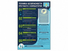 Стенд-уголок "Техника безопасности при работе на компьютере в общеобразовательных учреждениях" - fgospostavki.ru - Новочеркасск