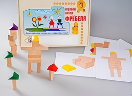 Игровой набор Фребеля "Конструктор деревянный без соединений-3" (Серия "Эксперимент") - fgospostavki.ru - Новочеркасск